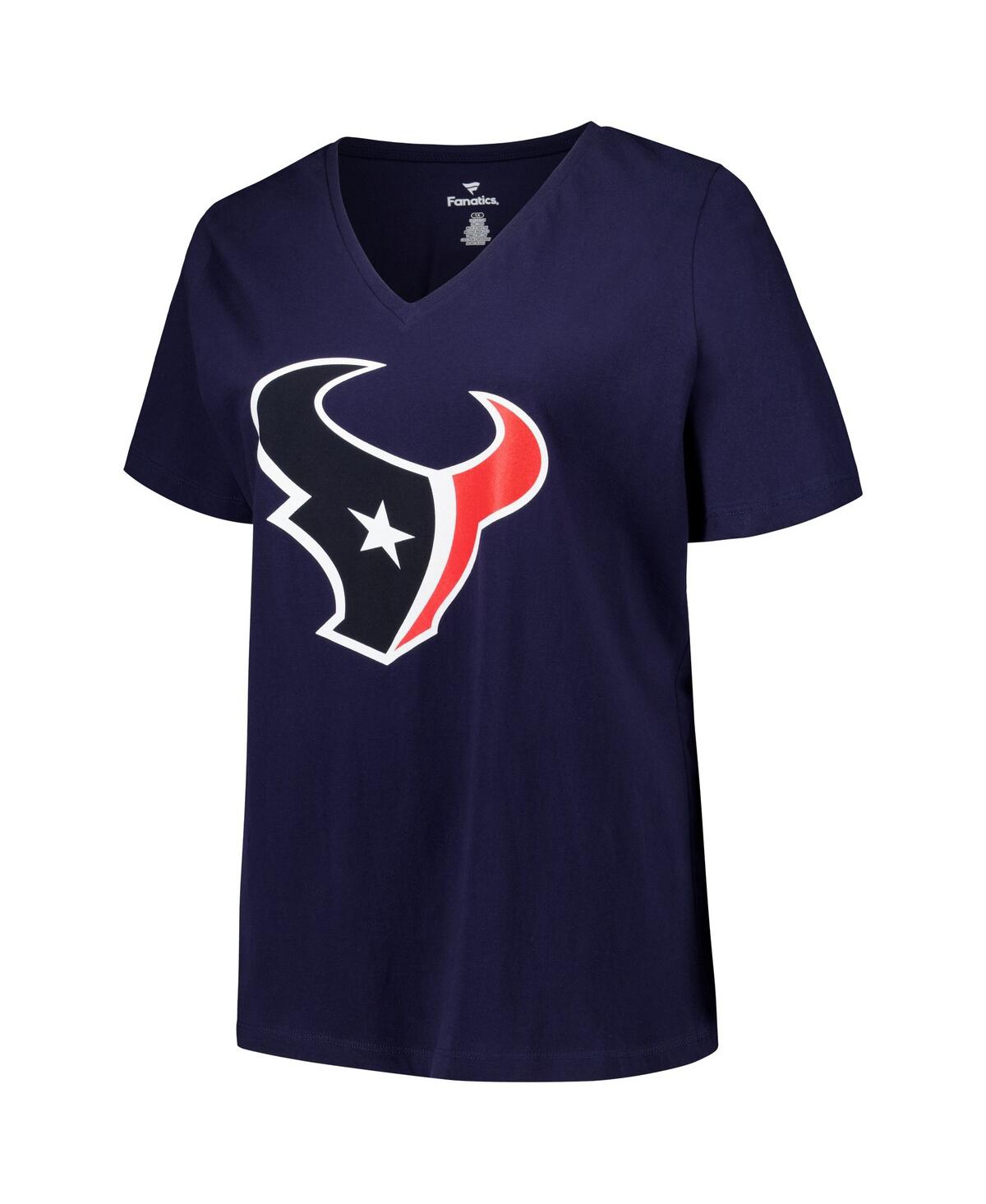 Fanatics Women's Stefon Diggs Navy Houston Texans Plus Size Player Name Number V-neck T-shirt In Navy