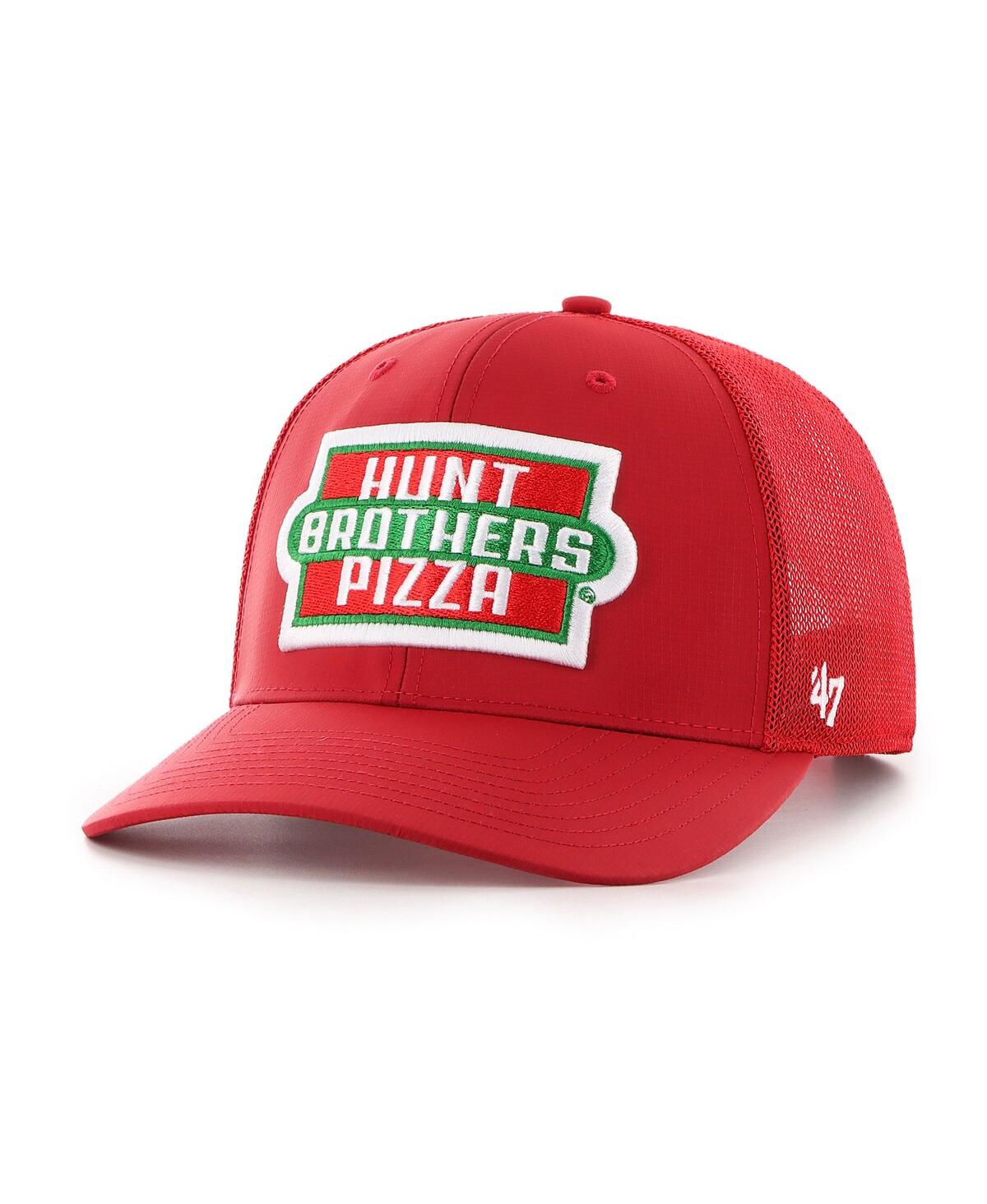 47 Brand Men's Red Joey Logano Hunt Brothers Pizza Triple Hit Corduroy Adjustable Hat In Red