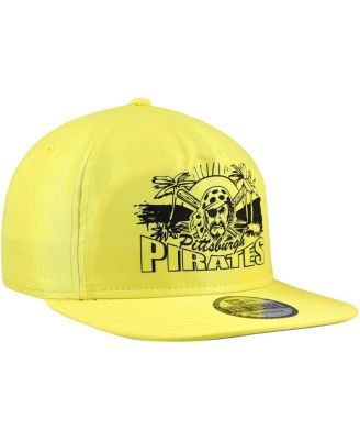 Men's Yellow Pittsburgh Pirates Neon Golfer Snapback Hat