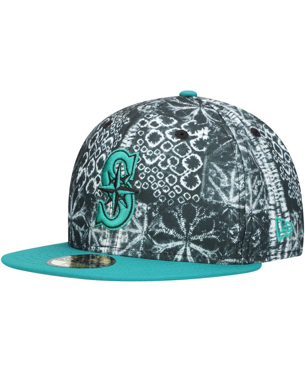 New Era Men'sSeattle Mariners Sands 59FIFTY Fitted Hat - Black