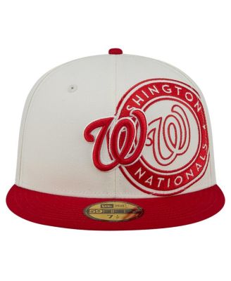 Men's Cream/Red Washington Nationals Lonestar 59FIFTY Fitted Hat