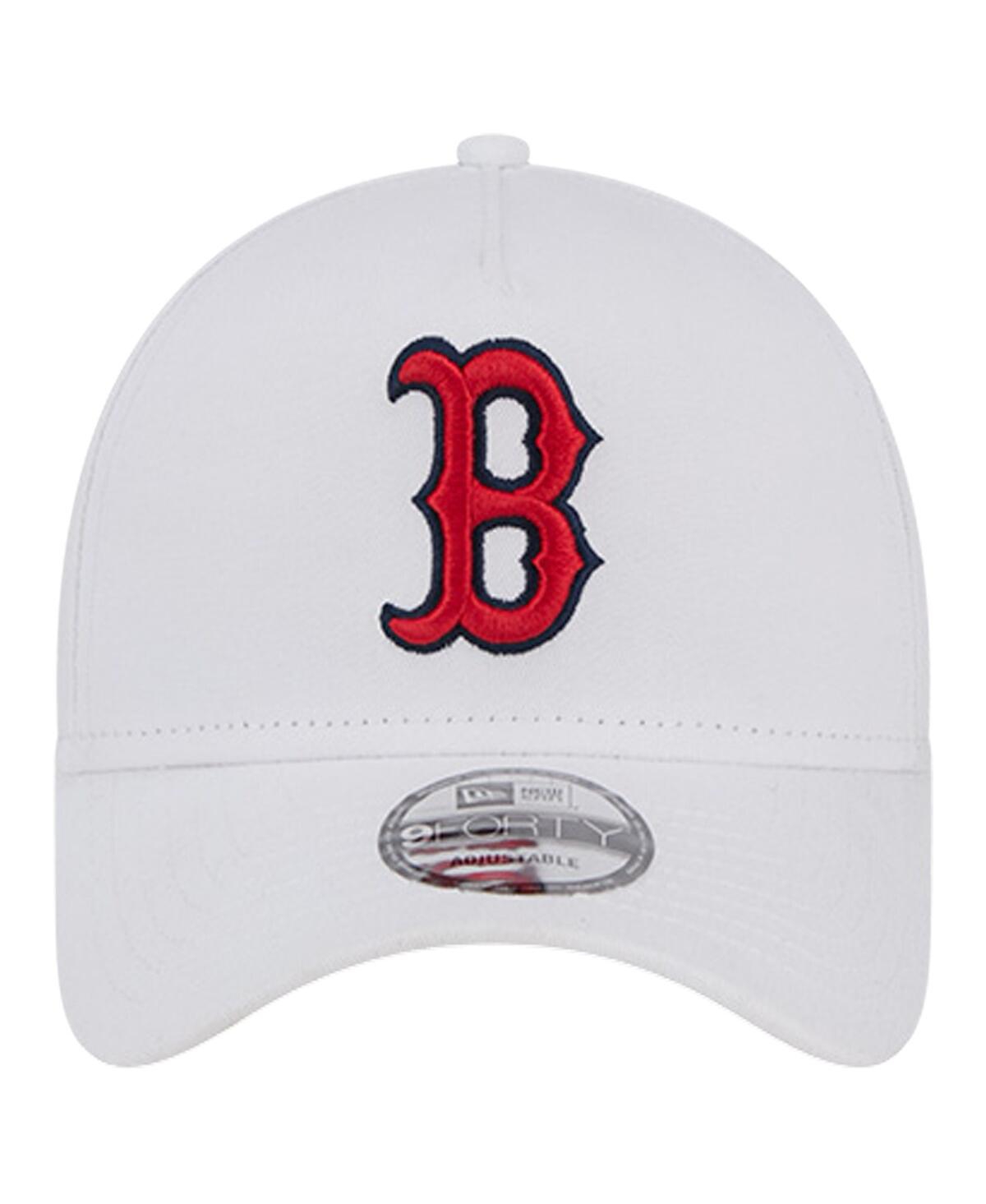 NEW ERA MEN'S WHITE BOSTON RED SOX TC A-FRAME 9FORTY ADJUSTABLE HAT 