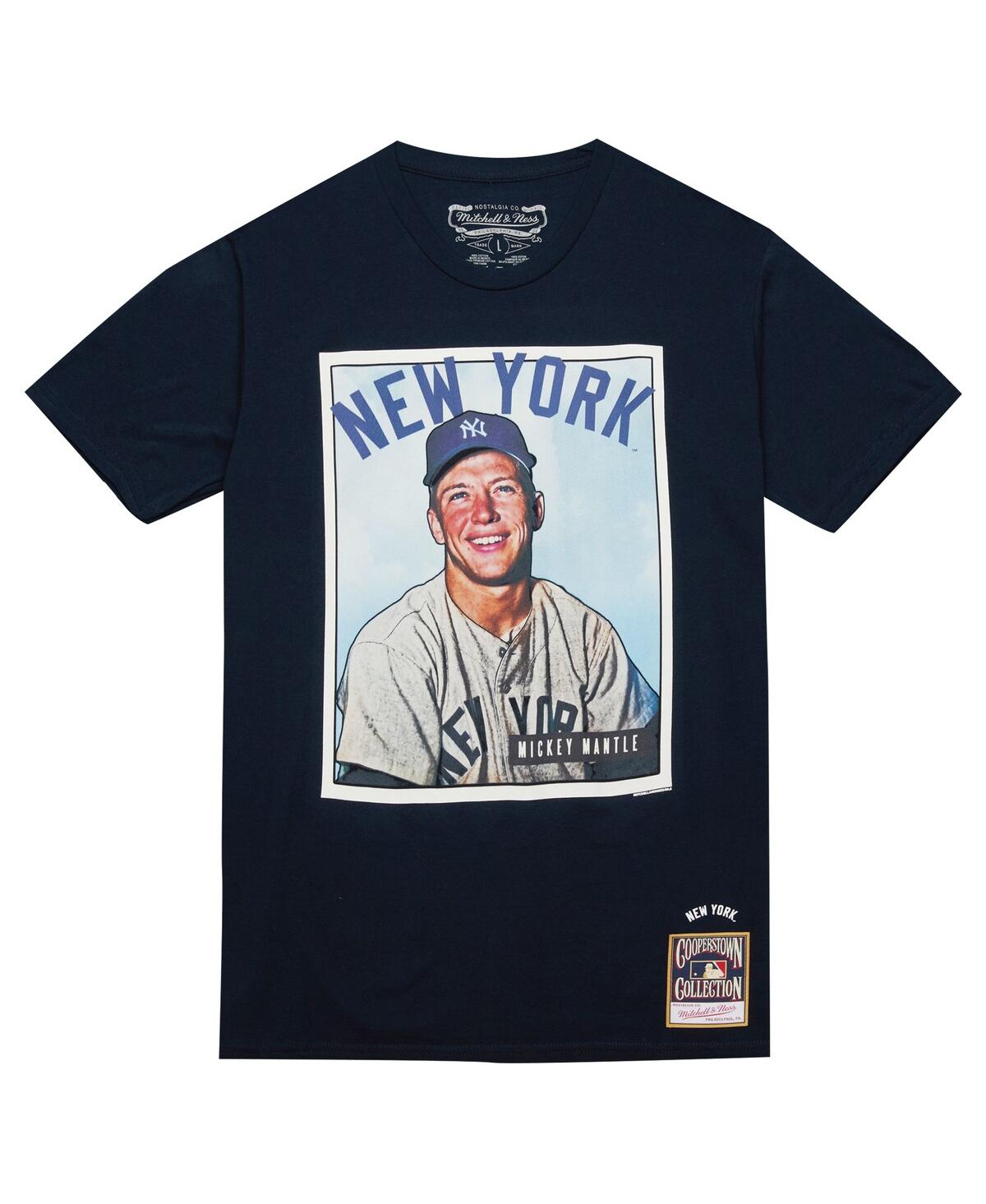 Mitchell & Ness Men's Mickey MantleNew York Yankees Cooperstown Collection Collectors Connection T-Shirt - Navy