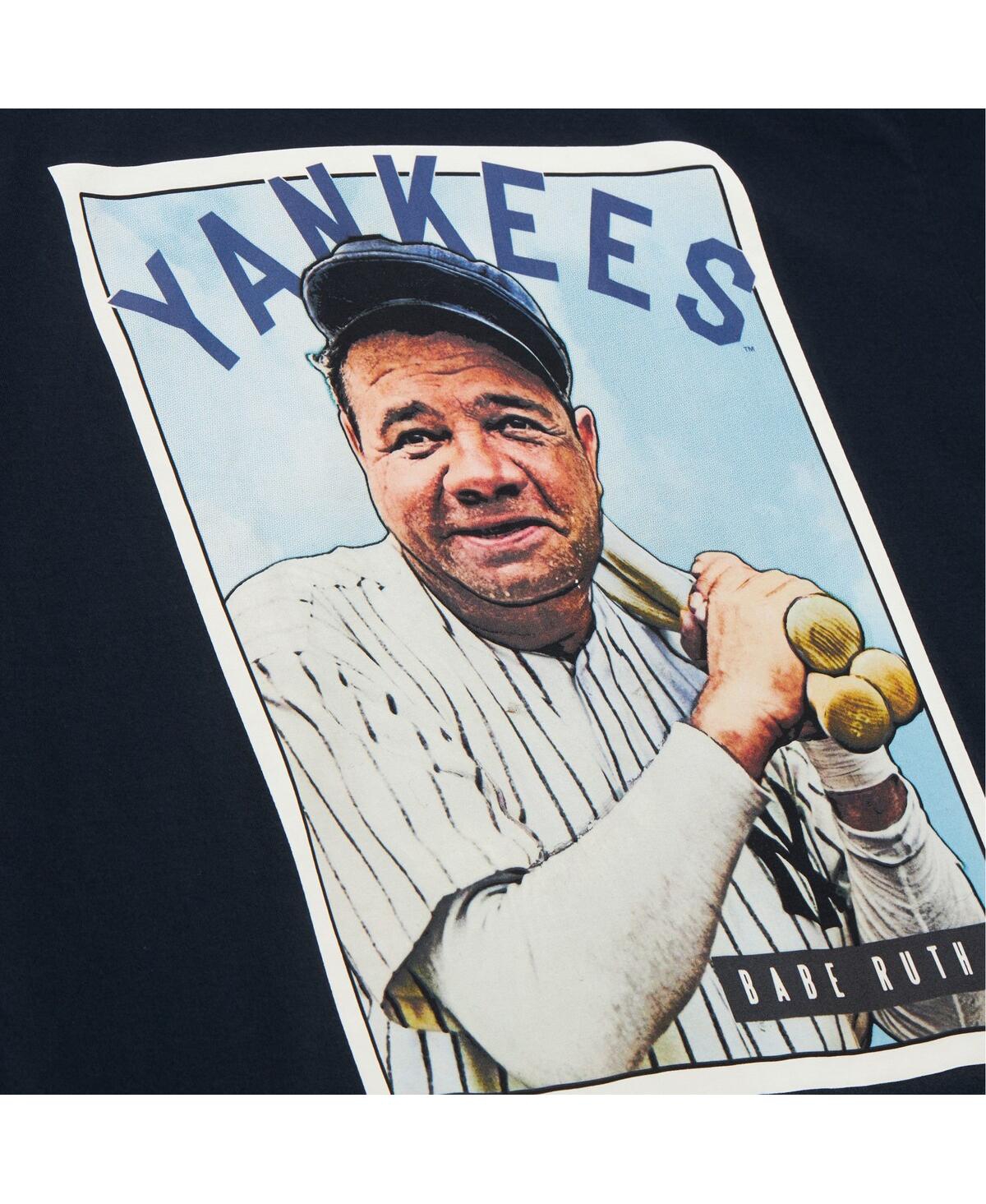 Mitchell & Ness Men's Babe RuthNew York Yankees Cooperstown Collection Collectors Connection T-Shirt - Navy