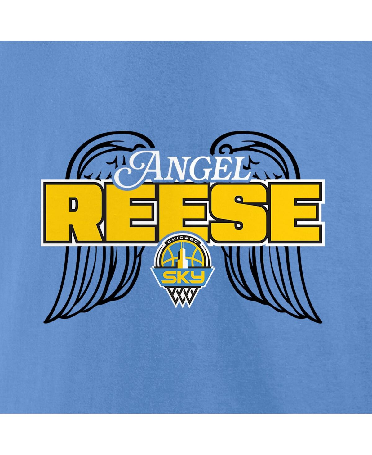 Fanatics Men's And Women's Angel Reese Sky Blue Chicago Sky Draft T-shirt In Light Blue