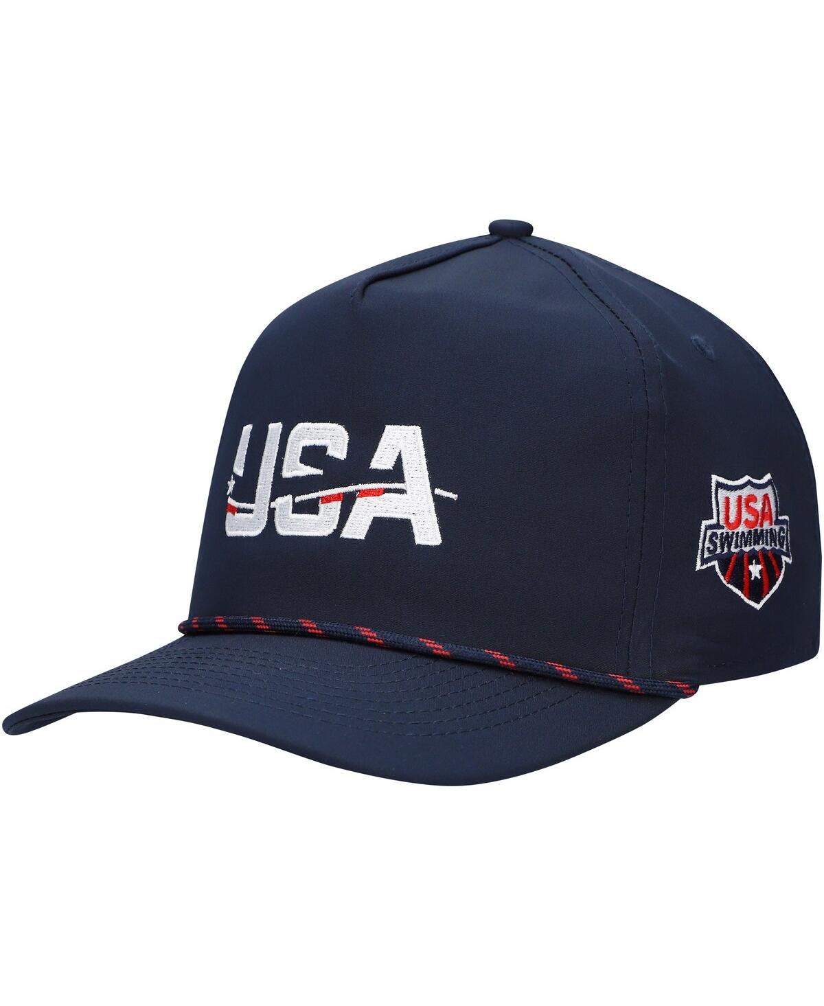 Men's Navy Usa Swimming the Wrightson Rope Adjustable Hat - Navy