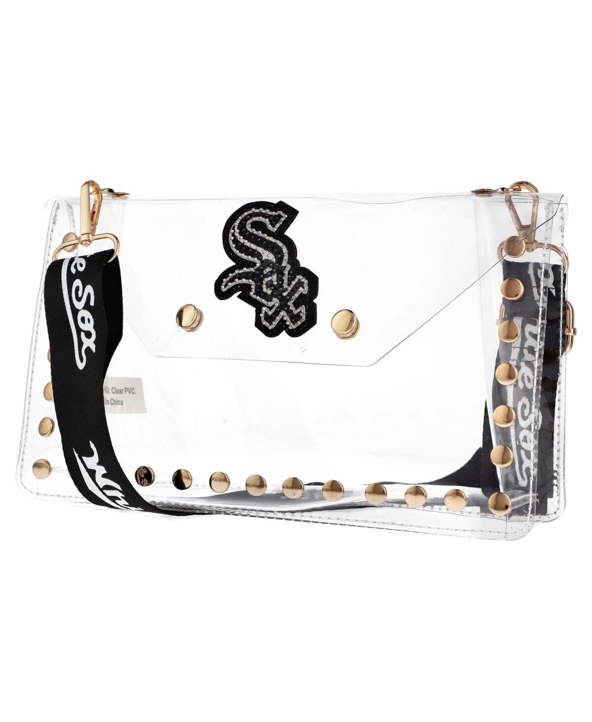 Chicago White Sox Crystal Clear Envelope Crossbody Bag - White