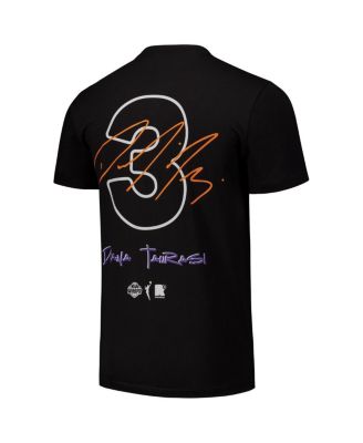 Men's and Women's Diana Taurasi Black Phoenix Mercury Player Signature Name Number T-Shirt
