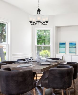 Malone 20" Metal 5 Light Chandelier