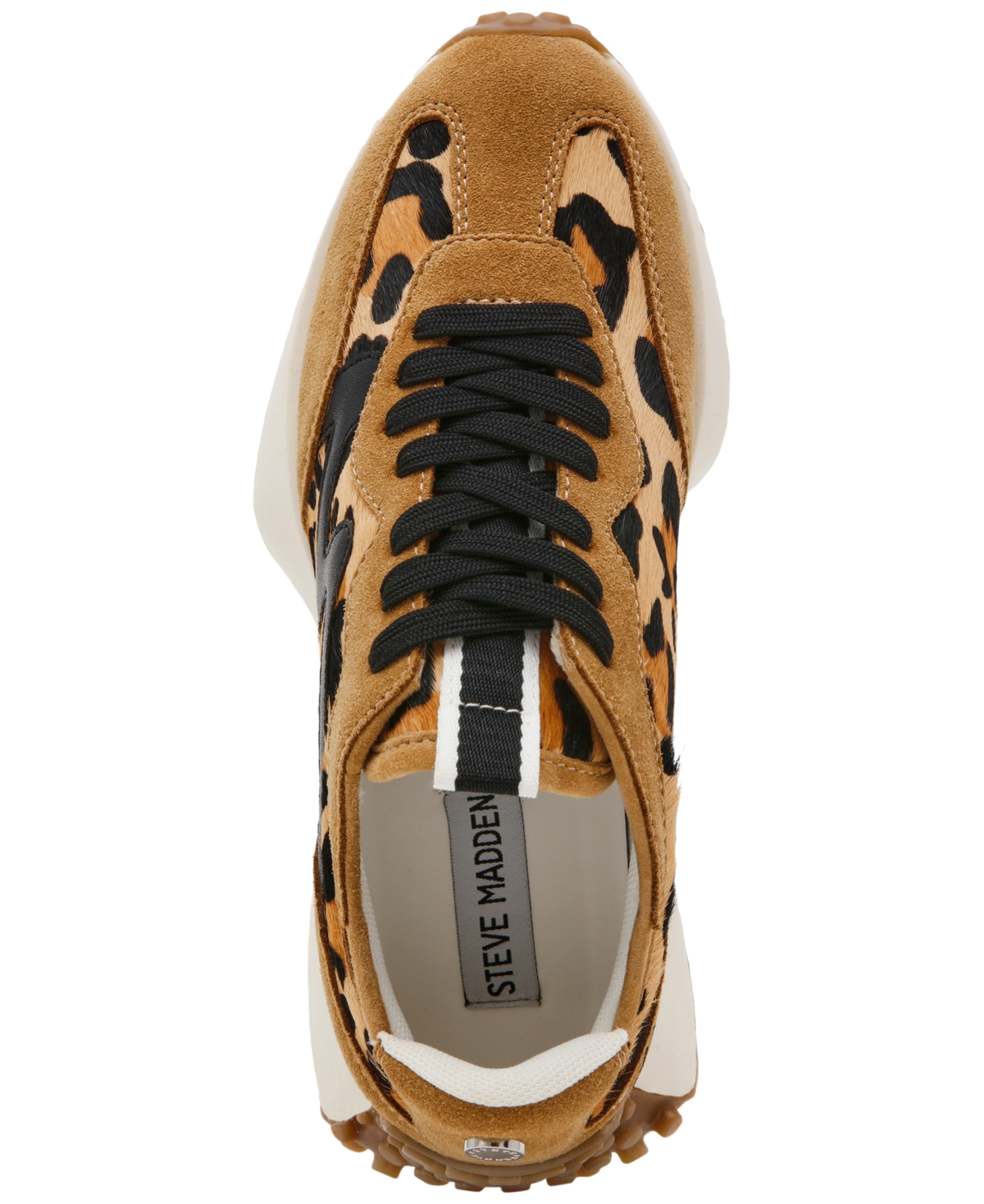 Steve Madden Women's Campo-l Lace-Up Printed Retro Jogger Sneakers