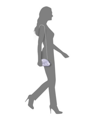 Metallic Sheen Soft Pleated Clutch