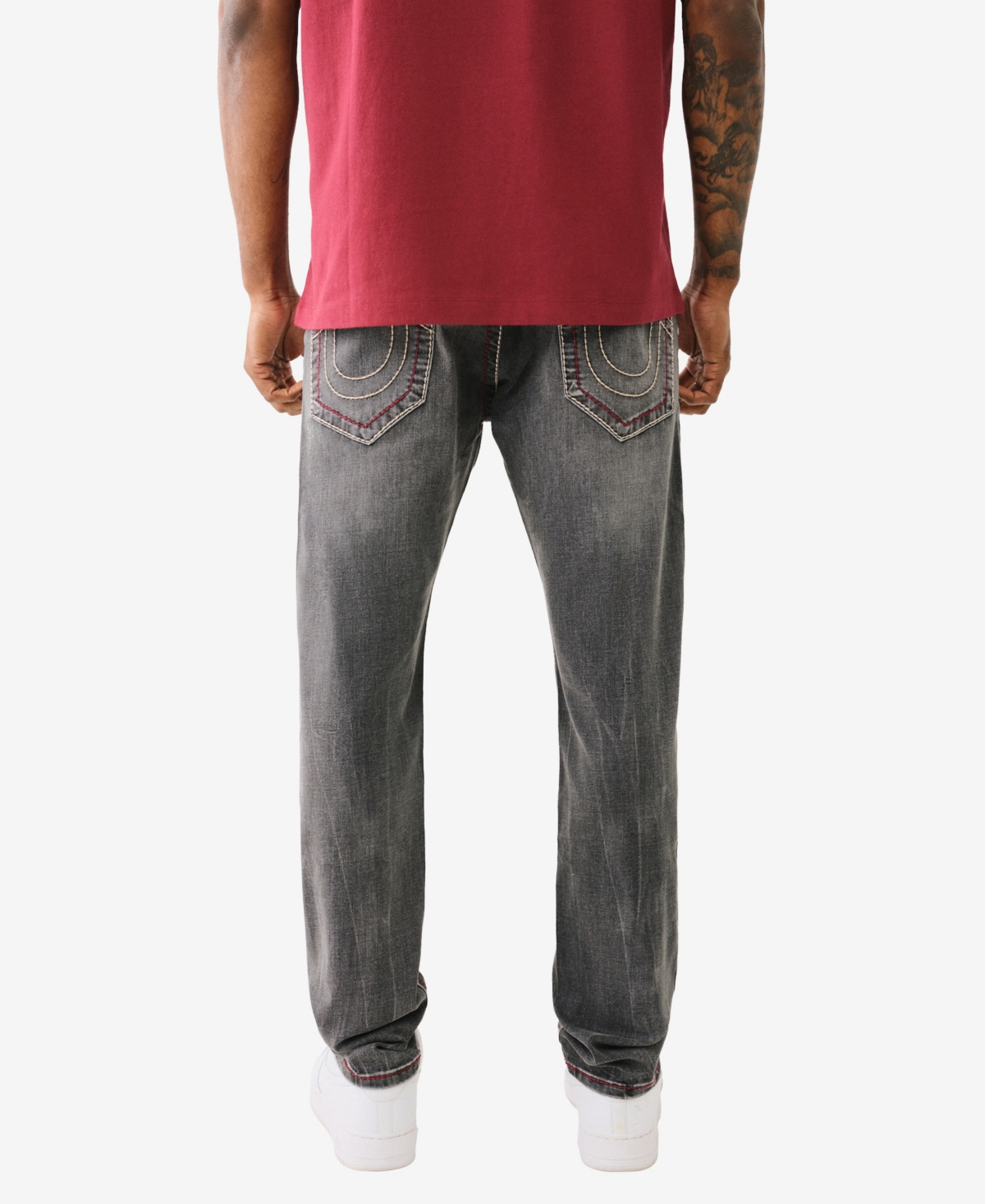 True Religion Men's Rocco Skinny Big T No Flap Jeans
