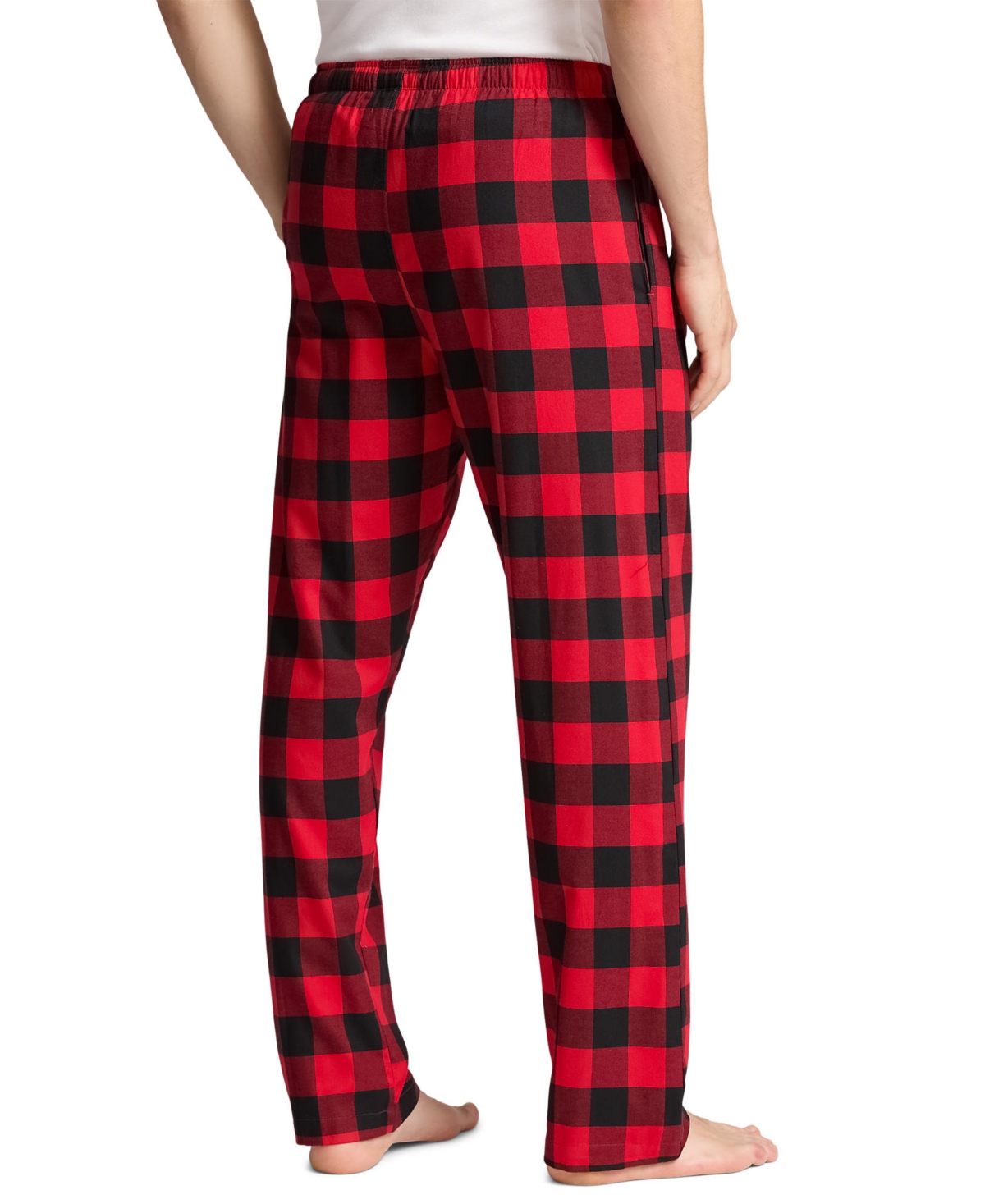 Polo Ralph Lauren Plaid Flannel Pajama Pant In Red Plaid
