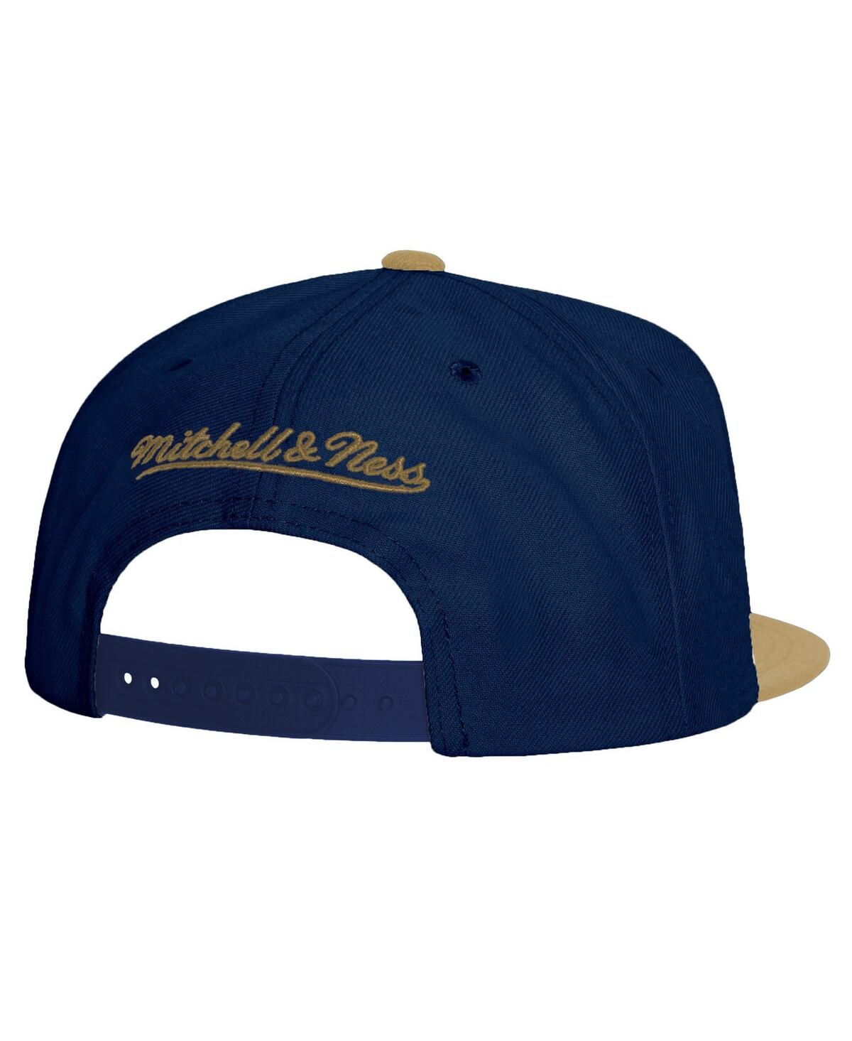 Mitchell & Ness Men's Navy/gold Georgia Tech Yellow Jackets 2-tone 2.0 Snapback Hat In Navy,gold