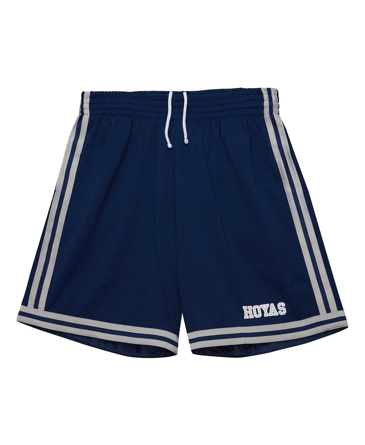 Mitchell & Ness Men'sGeorgetown Hoyas 1991/92 Throwback Jersey Shorts - Navy