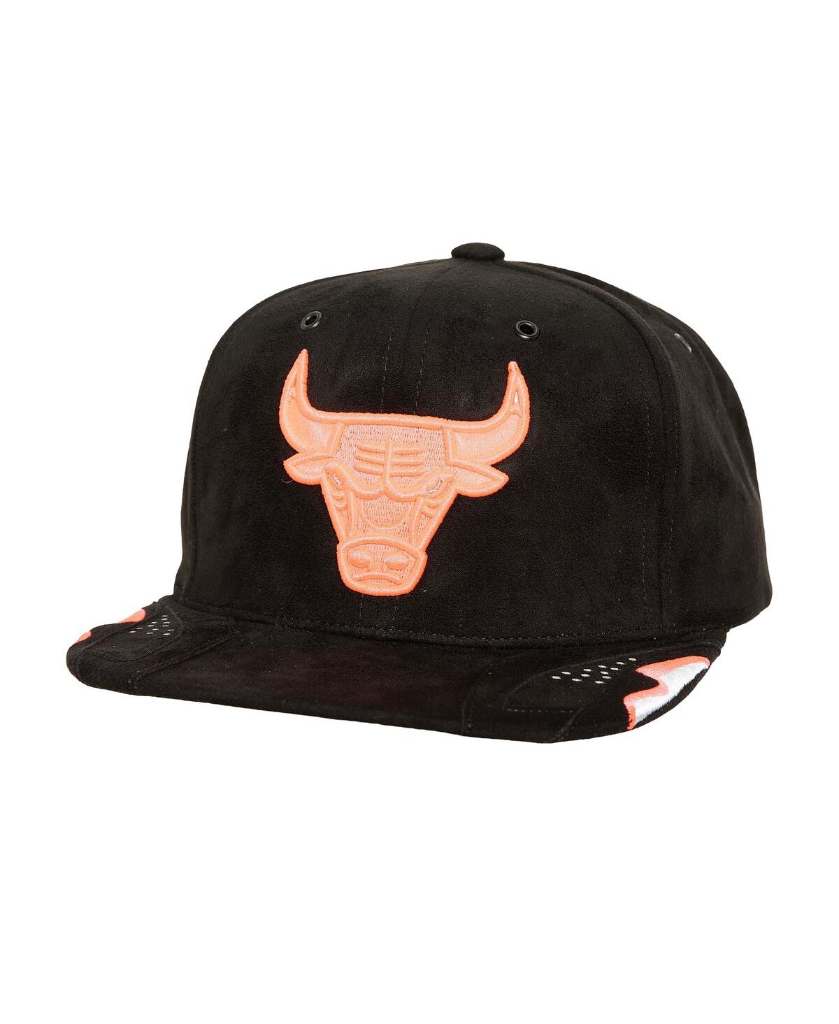 Mitchell & Ness Men's Black Chicago Bulls Day 6 Snapback Hat In Black