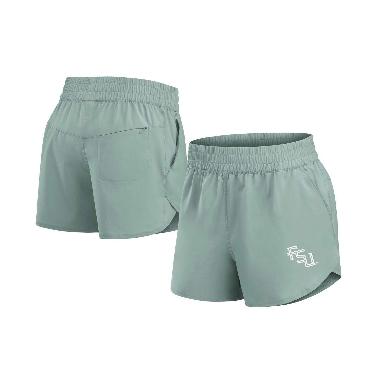 Женские шорты Fanatics Green Florida State Seminoles Studio Woven Vibe — фото 1