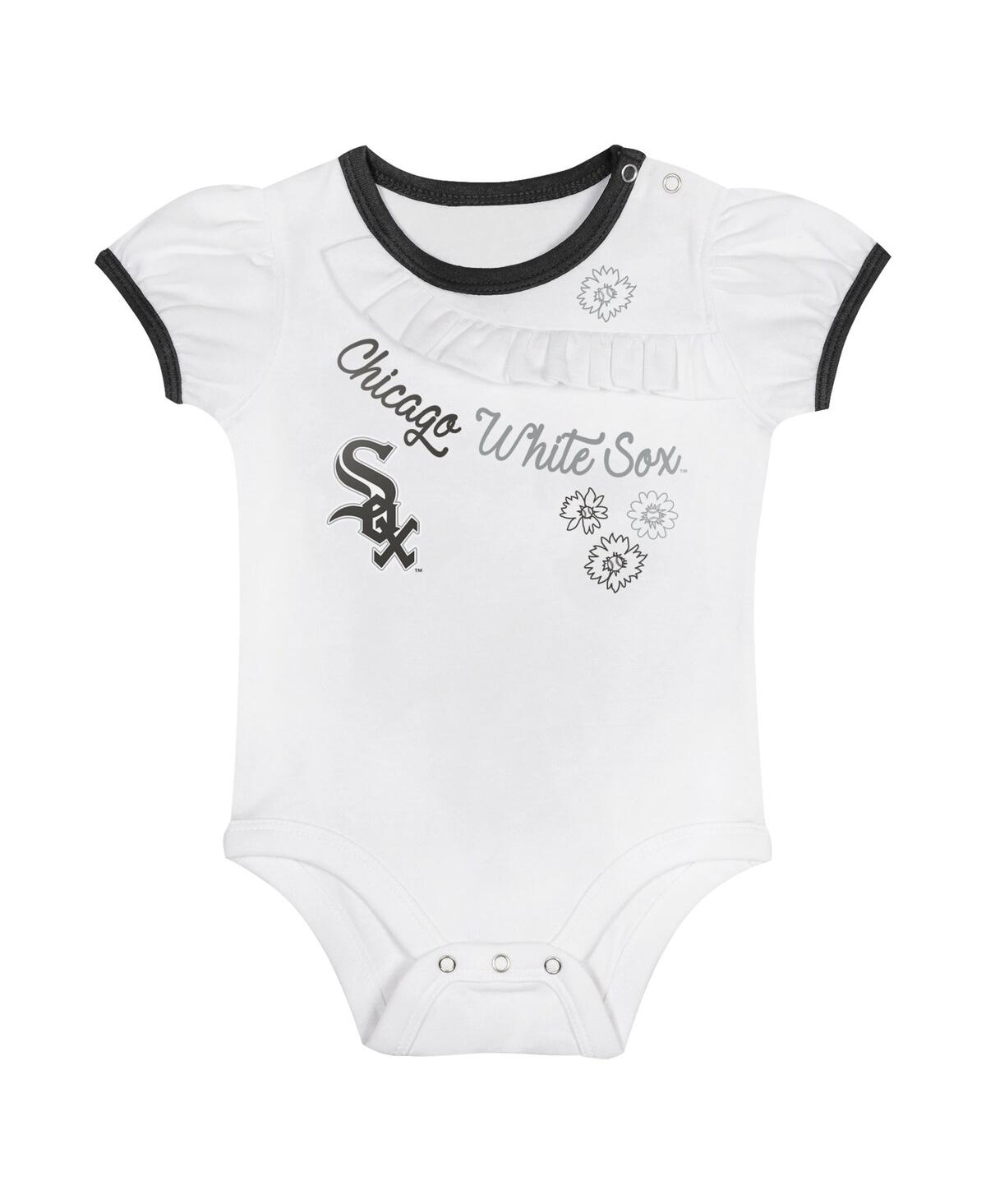 Outerstuff Baby Boys And Girls Chicago White Sox Sweet Bodysuit Skirt Set In White