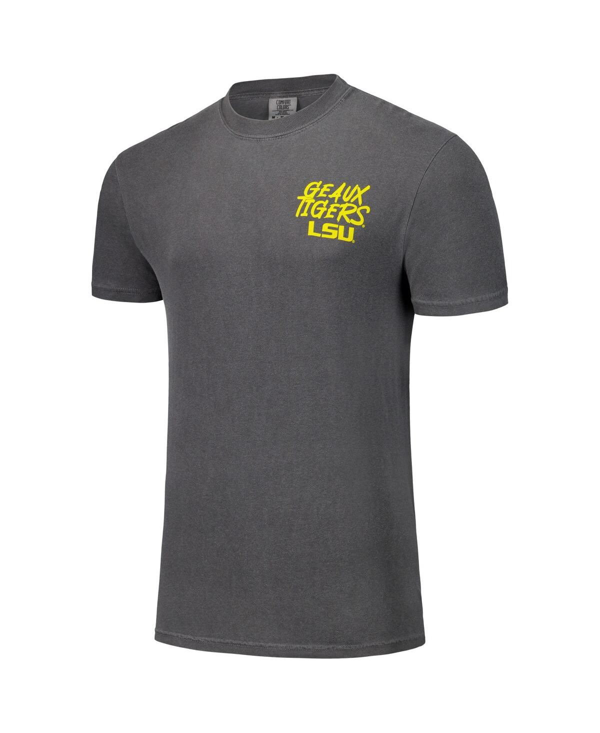 Image One Men's And Women's Black Lsu Tigers Hyper Local Large Mascot Stadium T-shirt In Black