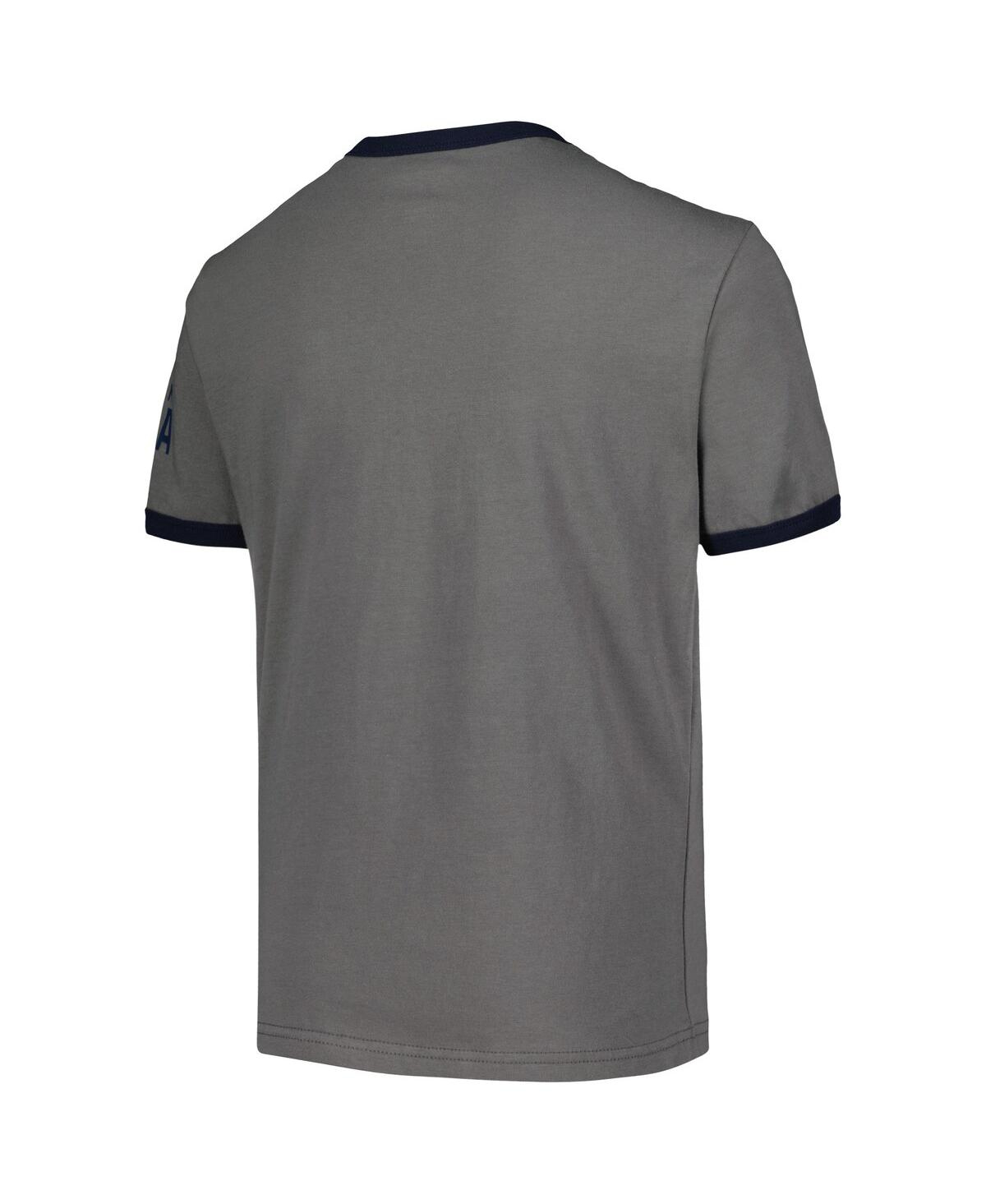 Outerstuff Big Boys and GirlsTeam Usa Single Arc Ringer T-Shirt - Gray