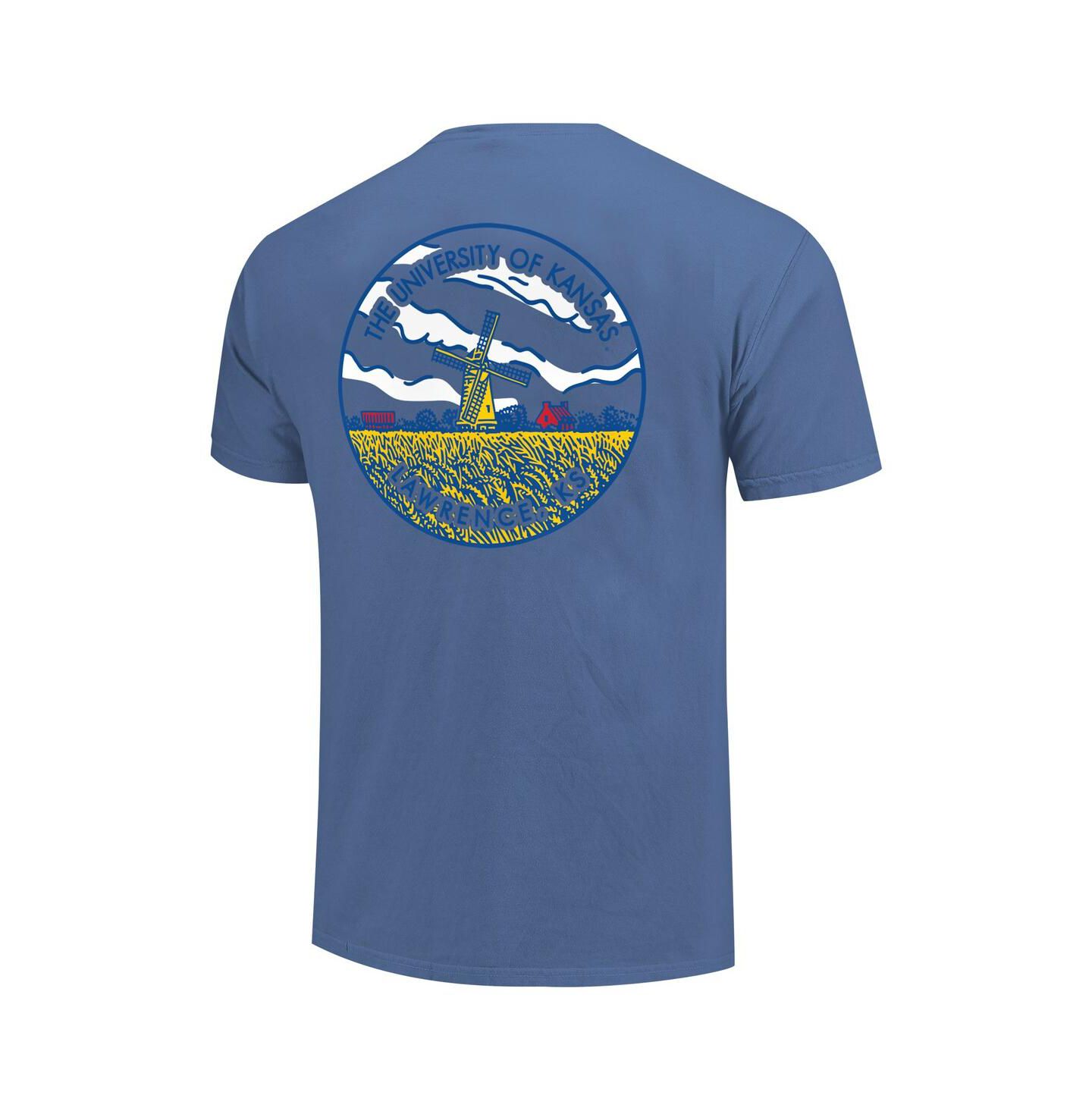 Футболка Image One Royal Kansas Jayhawks Scenic Comfort Colors — фото 3