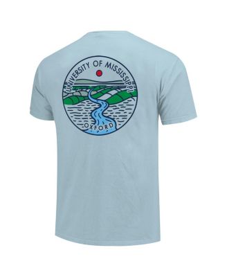 Men's and Women's Powder Blue Ole Miss Rebels Scenic Comfort Colors T-Shirt