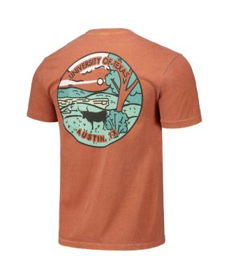 Men's and Women's Burnt Orange Texas Longhorns Scenic Comfort Colors T-Shirt