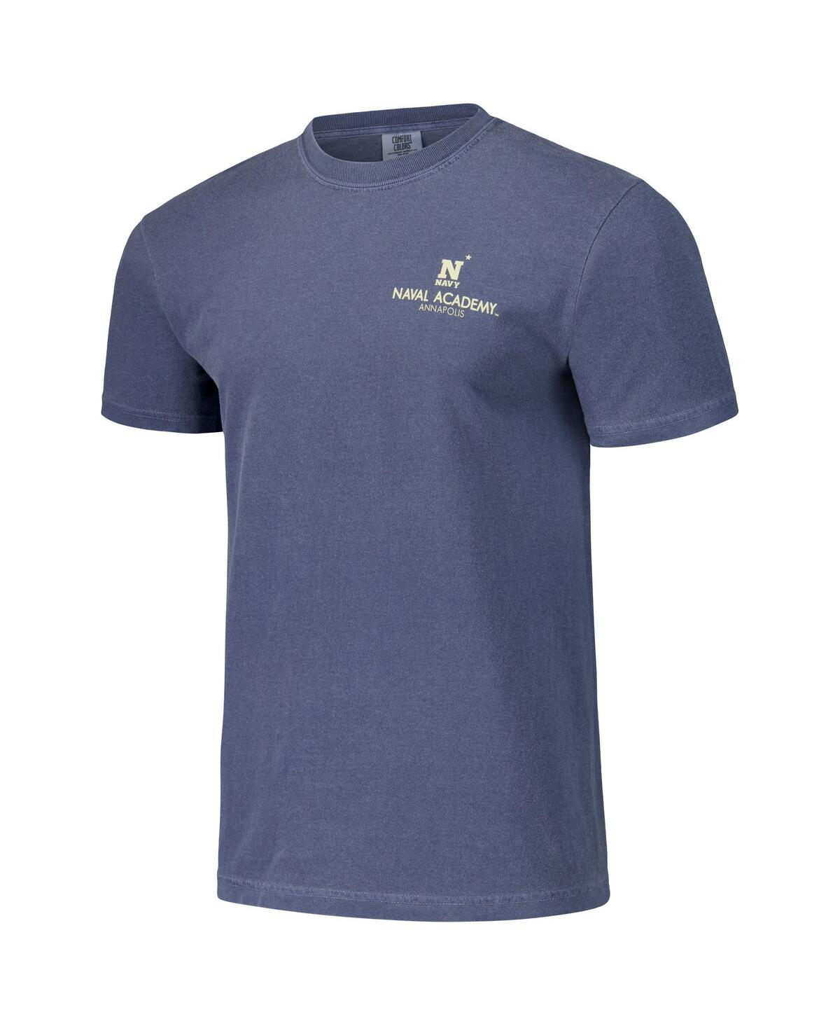 Image One Men's And Women's Navy Midshipmen Scenic Comfort Colors T-shirt In Navy