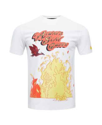 Men's White Rick and Morty Year of the Dragon I Always Slay Queen T-Shirt