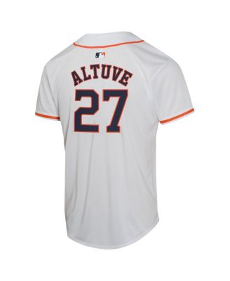 Big Boys and Girls Jose Altuve White Houston Astros Home Game Player Jersey