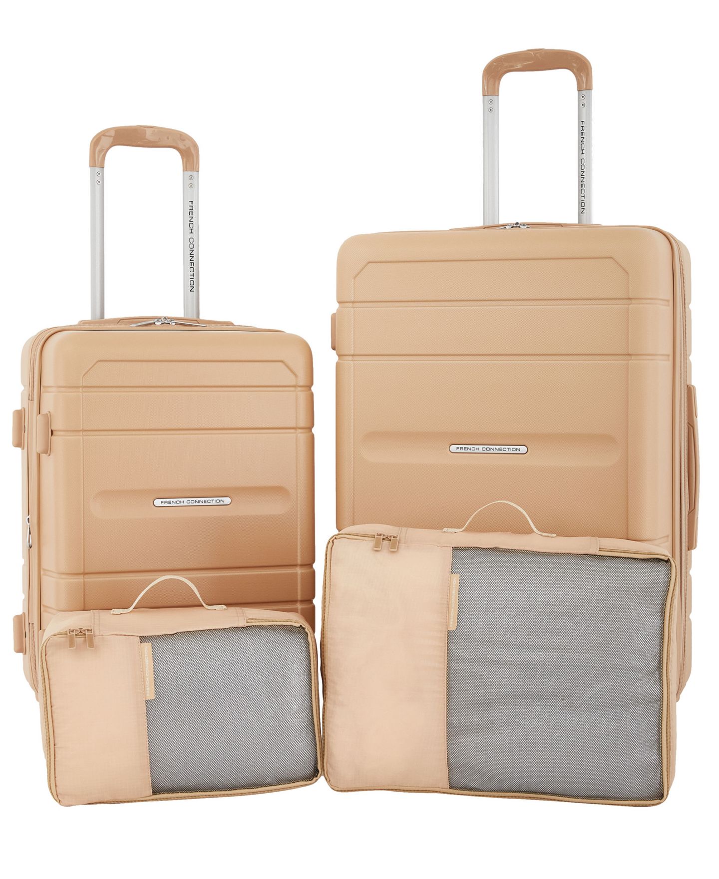 Чемоданы French Connection Saint Martin 4 Piece Hardside Luggage Set 4in1 CUP/USB/USB-C/PHONE Holder, цвет: Синий — фото 18