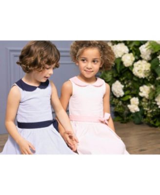 Toddler Girls Seersucker Peter Pan Collar Dress