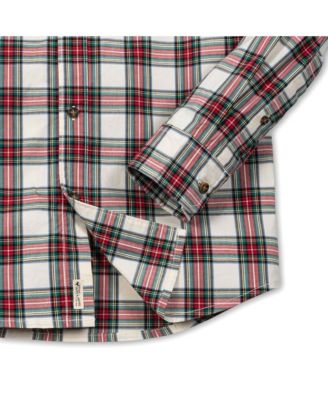 Mens' Organic Cotton Long Sleeve Stretch Poplin Button Down Shirt