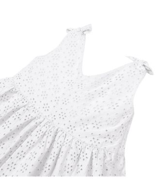 Toddler Girls Sleeveless Bow Shoulder Swing Dress