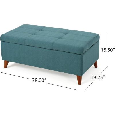 Traditional Storage Ottoman Bench With Lift Top