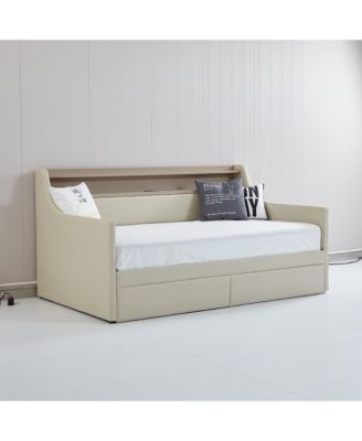 Twin Daybed with Storage & Charging Station