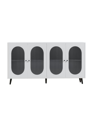 Streamdale Modern Sideboard with Acrylic Doors & Adjustable Shelf