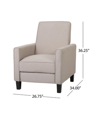 Elegant Floral Push Back Recliner For Comfort And Style