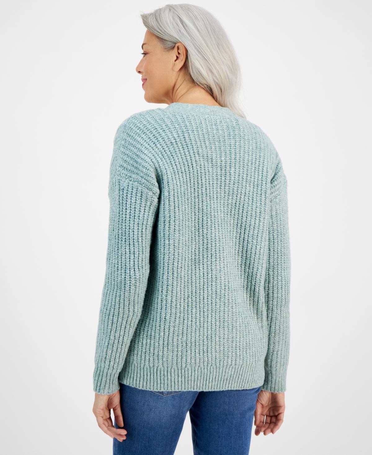 Style & Co Women's Cable-Knit Boyfriend Cardigan, Created for Macy's