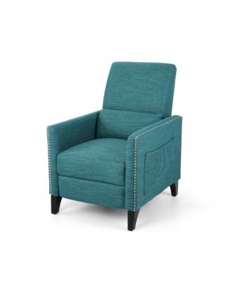 Streamdale Contemporary Push-Back Recliner With Studded Accents