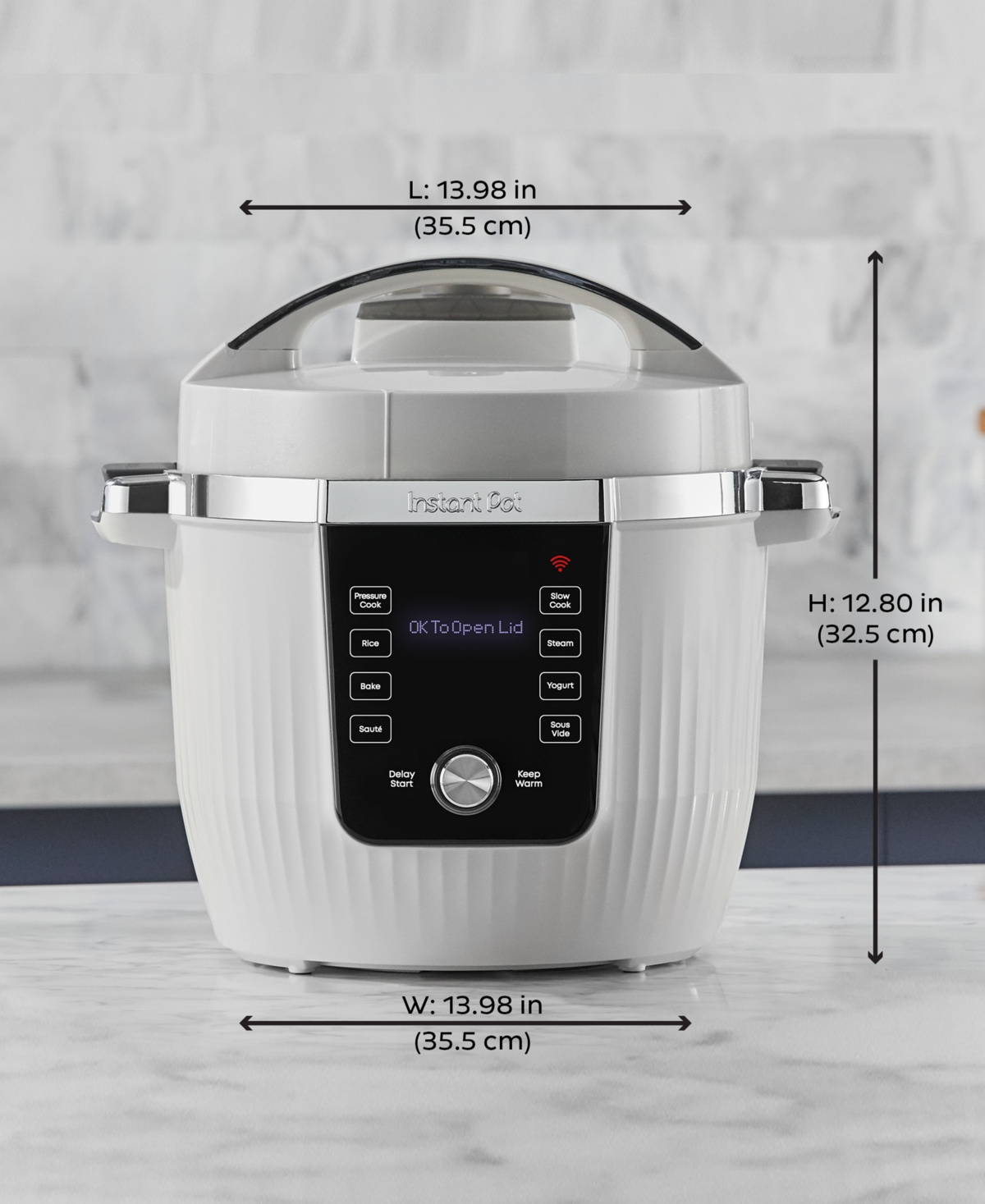 Instant Pot Max Pro Wifi 6 Qt. 10-function Multi-cooker In White