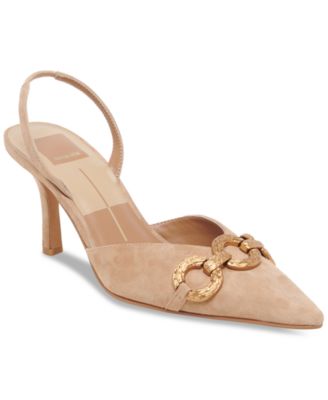 Dolce Vita - Women's Haylee Chain-Trim Slingback Pumps