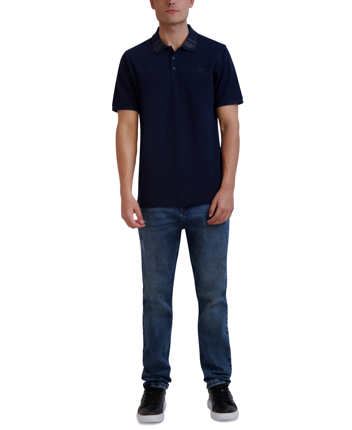 Karl Lagerfeld Paris Men's Slim-Fit Polo