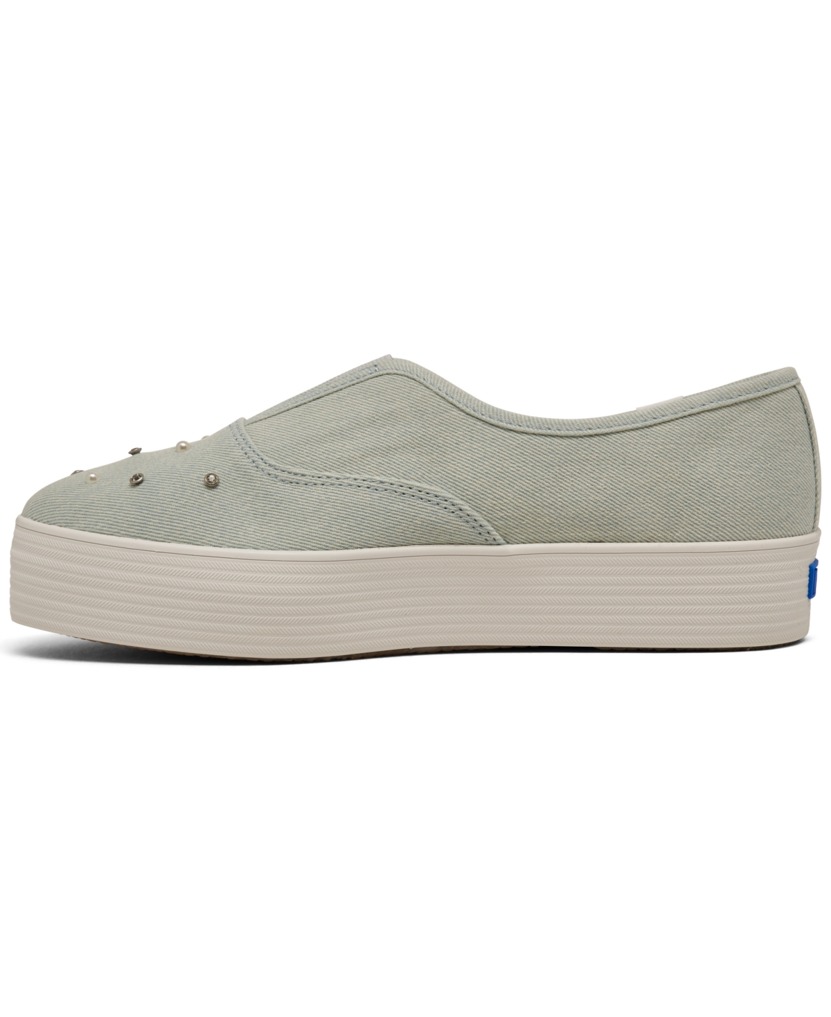 Keds Women's PointSlip-On Platform Casual Sneakers from Finish Line - Denim