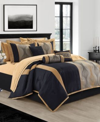 Kath Geometric 15-Pc. Comforter Set, King