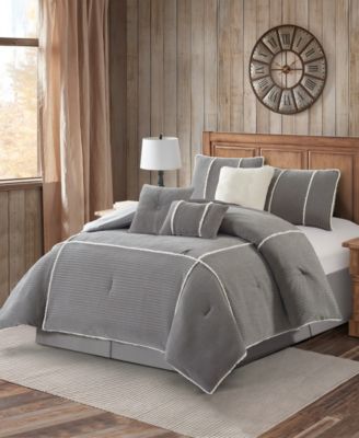 Arvada Solid Cabin Style 7-Pc. Comforter Set, Queen