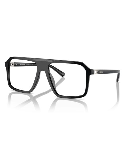 Мужские очки Michael Kors Man Square Plastic MK4123U Montreux Eyeglasses, цвет: Чёрный