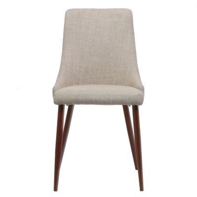 Set Of 2 Upholstered Seat Sabina Mid Century Dining Chairs