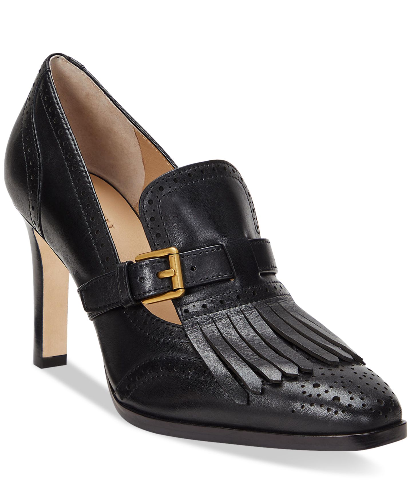 Женские туфли Lauren Ralph Lauren Colleen Slip-On Pumps, цвет: Чёрный — фото 1