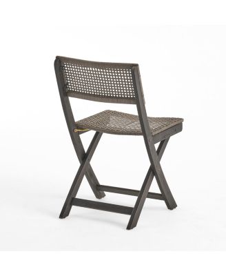 Streamdale Foldable Wicker Bistro Chairs Natural Elegance, Lasting Comfort